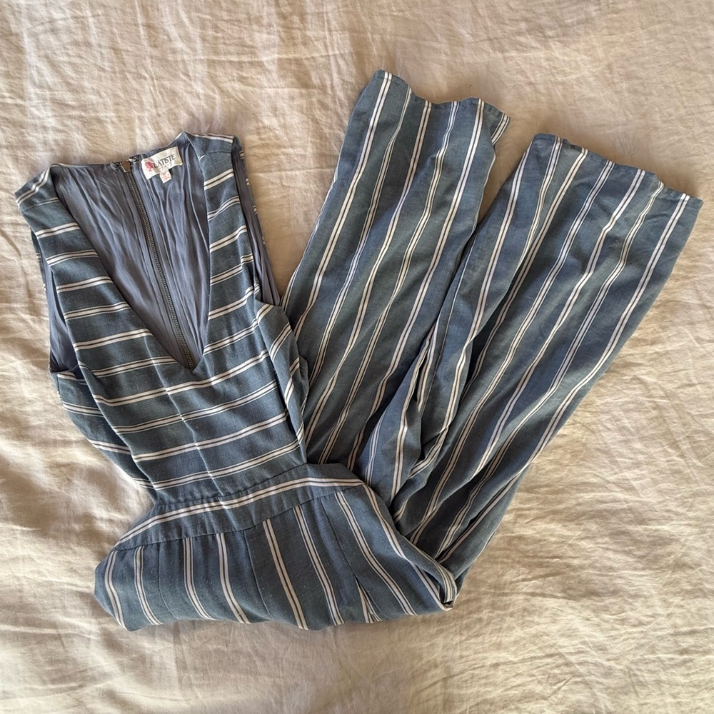Step By Step Striped Cut Out Jumpsuit